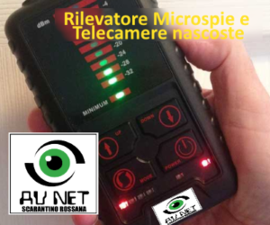 rilevatore di microspie e telecamere nascoste