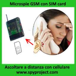 Microspie gsm ambientali controllo distanza