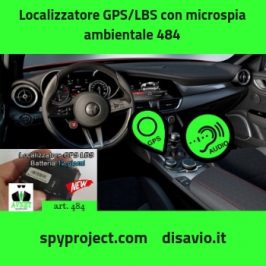 Localizzatore GPS-LBS con microspia ambientale