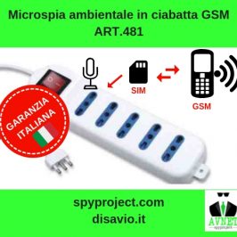 microspia ambientale in ciabatta GSM