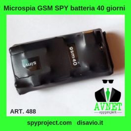Microspia GSM SPY batteria 40 giorni art.488