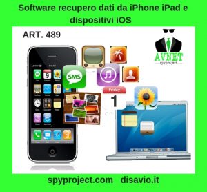 Servizio recupero dati da iPhone iPad e dispositivi iOS